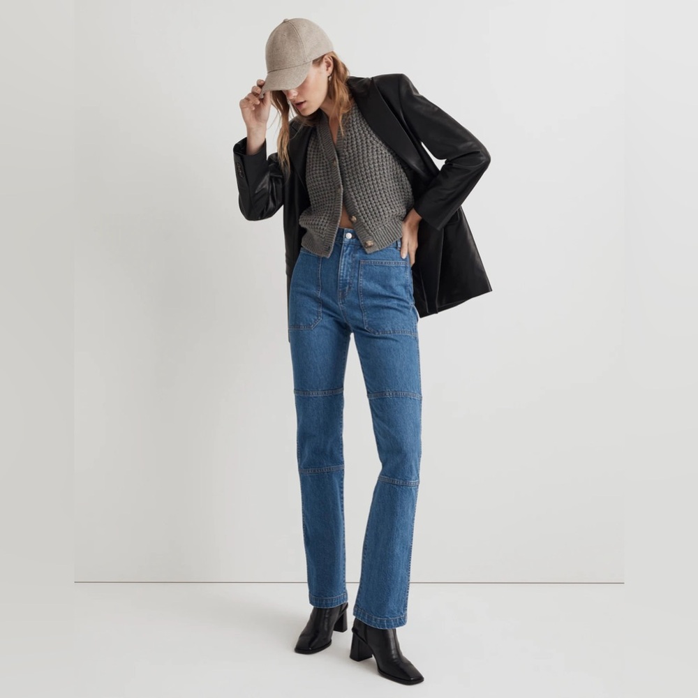 Madewell The '90s Straight Utility Jean in Densmore Wash Size 23